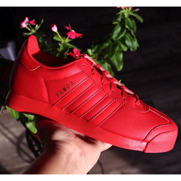 adidas Shoes | Red Adidas Samoa | Poshmark